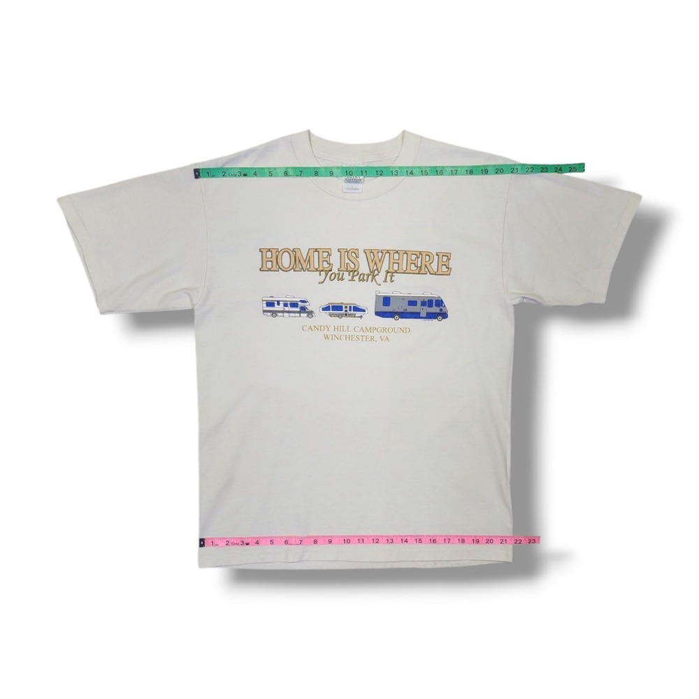VTG Candy Hill Campground Winchester, VA Home Is Where You Park‎ It T-Shirt L - Picture 4 of 13